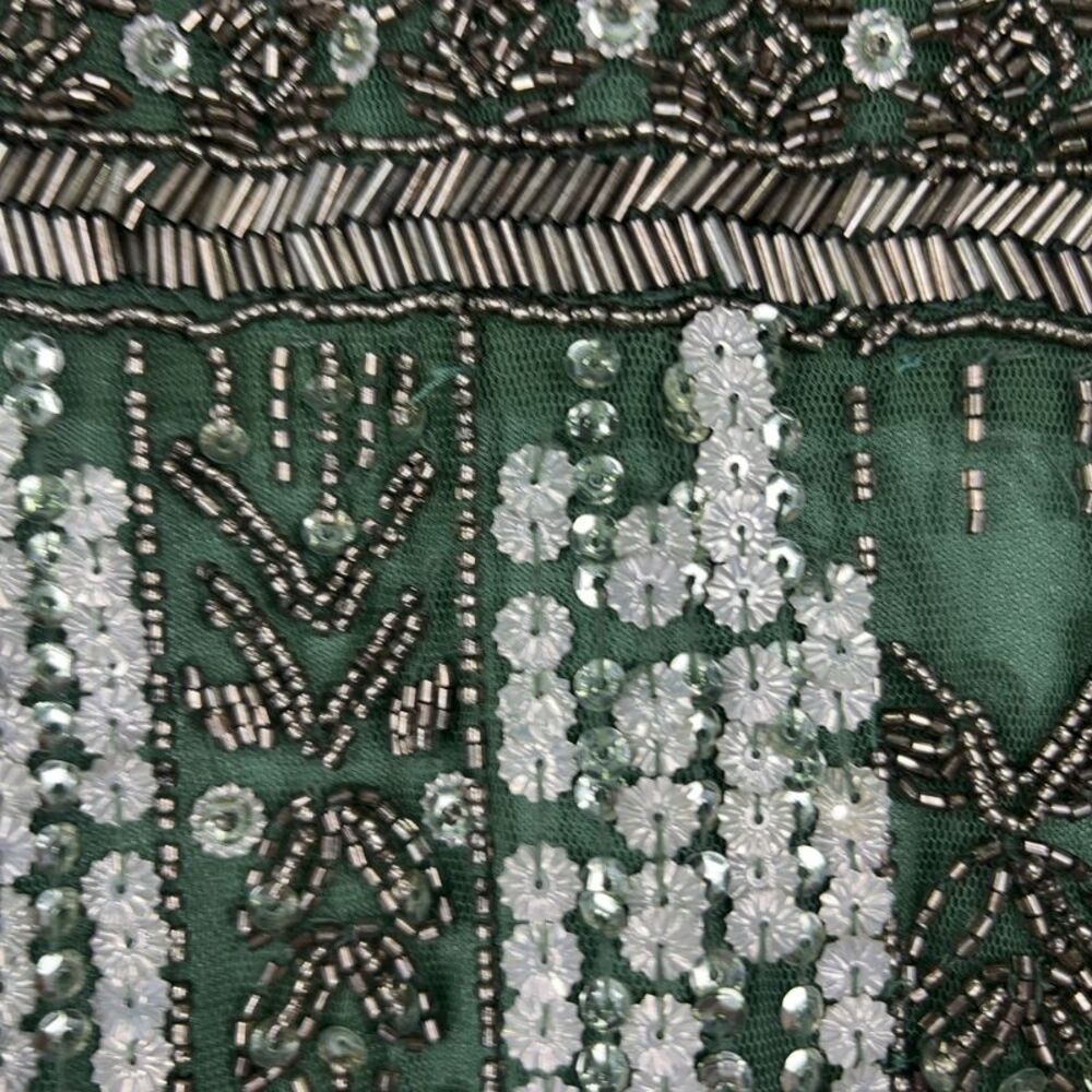 Mac Duggal Crystal-Embellished Long-Sleeve Column Gown - Picture 2 of 4